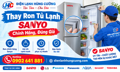 Thay Ron Tủ Lạnh Sanyo: Chính Hãng, Đúng Giá