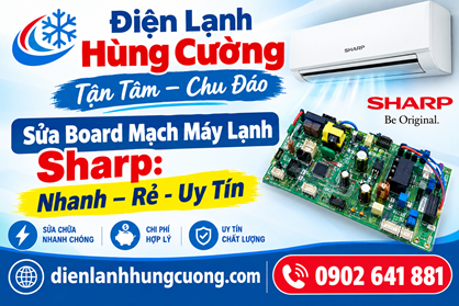 Sửa Board Mạch Máy Lạnh Midea: Thợ Giỏi, Giá Rẻ, Tận Tâm
