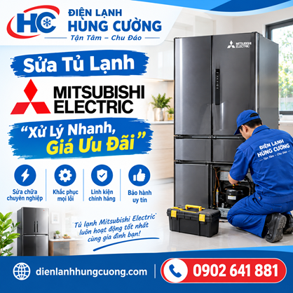 Sửa Tủ Lạnh Mitsubishi Electric: Xử Lý Nhanh, Giá Ưu Đãi