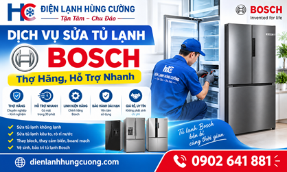 Dịch Vụ Sửa Tủ Lạnh Bosch Tại Nhà: Chuẩn Hãng, Xử Lý Nhanh