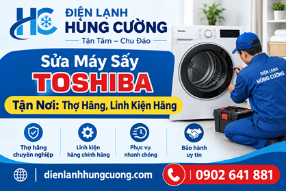 Sửa Máy Sấy Toshiba Uy Tín: Kỹ Thuật Hãng, Minh Bạch