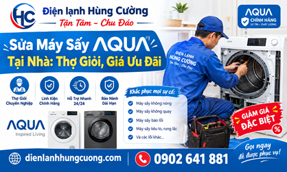 Sửa Máy Sấy Aqua Tại Nhà: Thợ Giỏi, Bắt Đúng Bệnh