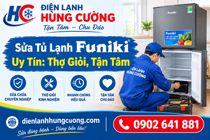 Sửa Tủ Lạnh Funiki Uy Tín: Thợ Giỏi, Tận Tâm
