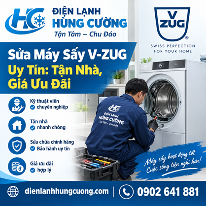 Sửa Máy Sấy V-ZUG Uy Tín: Tận Nhà, Giá Ưu Đãi