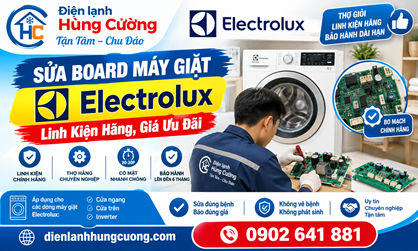 Sửa Board Máy Giặt Electrolux: Linh Kiện Hãng, Giá Ưu Đãi