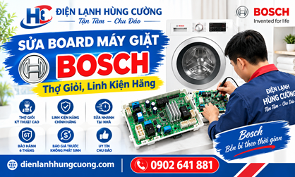 SỬA BOARD MÁY GIẶT BOSCH TẬN NHÀ