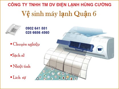 Vệ Sinh Máy Lạnh Giá Rẻ Quận 6