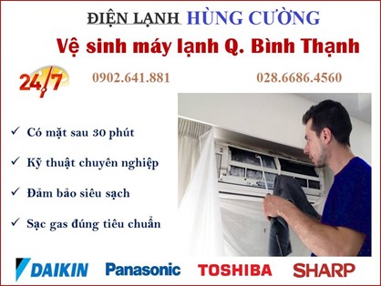 Vệ Sinh Máy Lạnh Giá Rẻ Quận Bình Thạnh