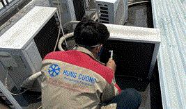 Vệ sinh máy lạnh âm trần nối ống gió