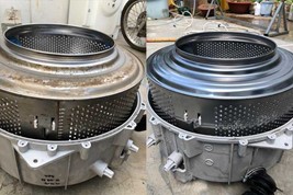 Vệ sinh máy giặt cửa trước