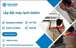 Lắp đặt máy lạnh Daikin