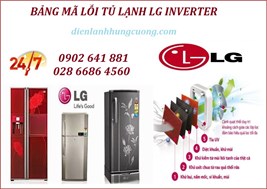 Bảng Mã Lỗi Tủ Lạnh LG Inverter