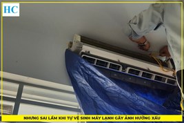 Vệ sinh máy lạnh sai cách gây ra những hư hỏng gì?