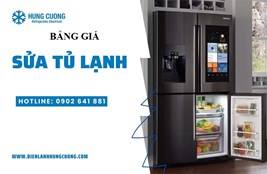 Bảng Giá Sửa Tủ Lạnh Mới Nhất 2026