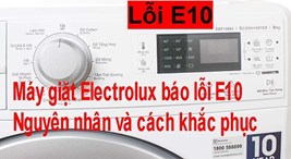 Máy giặt Electrolux báo lỗi E10