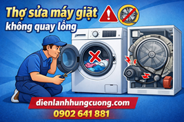 Máy giặt không quay lồng giặt