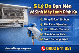 5 Lý Do Bạn Nên Vệ Sinh Máy Lạnh Định Kỳ