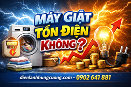 Máy giặt tốn điện không?