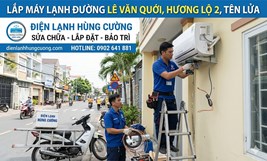 Lắp Máy Lạnh Đường Lê Văn Quới - Hương Lộ 2 - Tên Lửa