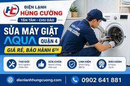 Sửa Máy Giặt Aqua Quận 4: Uy Tín, Thợ Đến Ngay!