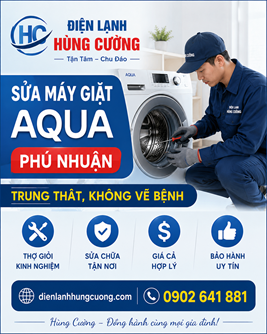 Sửa Máy Giặt Aqua Phú Nhuận: Không Vẽ Bệnh, Thợ Trung Thật