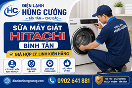Sửa Máy Giặt Hitachi Bình Tân: Giá Hợp Lý, Linh Kiện Hãng