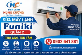 Sửa Máy Lạnh Funiki Quận 2: Hùng Cường Cam Kết Khác Biệt!