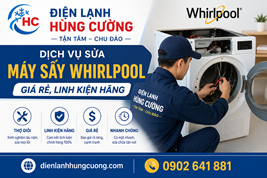 Dịch Vụ Sửa Máy Sấy Whirlpool: Chuẩn Thợ Hãng, Chuẩn 5 Sao