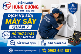 Dịch Vụ Sửa Máy Sấy Quận 7: Gọi Ngay Đội Cứu Hộ 24/24 Tận Tâm, Lịch Sự!