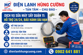 Dịch Vụ Sửa Máy Sấy Quận 11 Cấp Tốc 24/7, Không Phát Sinh Chi Phí!