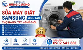 SỬA MÁY GIẶT SAMSUNG BÌNH TÂN: THỢ HÃNG, TAY NGHỀ GIỎI