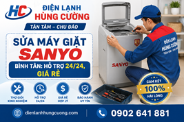 Sửa Máy Giặt Sanyo Bình Tân: Hỗ Trợ Tận Nhà, Giá Rẻ Minh Bạch