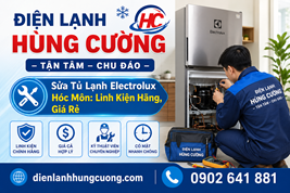 Sửa Tủ Lạnh Electrolux Hóc Môn: Linh Kiện Hãng, Giá Rẻ