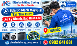 Sửa Bo Mạch Máy Giặt Tại Thủ Đức: Xử Lý Nhanh, Bảo Hành Lâu
