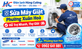 Sửa Máy Giặt Phường Xuân Hoà Tại Nhà: Hỗ Trợ Nhanh, Thợ Giỏi