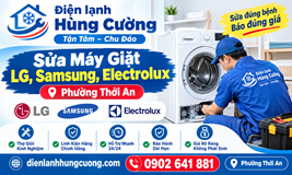 Sửa Máy Giặt LG, Samsung, Electrolux Tại Phường Thới An