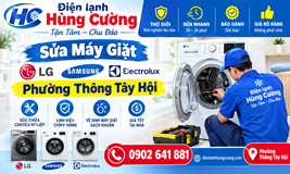 Sửa Máy Giặt LG, Samsung, Electrolux Phường Thông Tây Hội