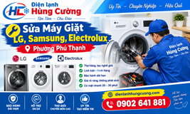 Sửa Máy Giặt LG, Samsung, Electrolux Phường Phú Thạnh