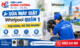 Sửa Máy Giặt Whirlpool Quận 1: Thợ Hãng, Hỗ Trợ Nhanh