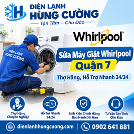 Sửa Máy Giặt Whirlpool Quận 7: Thợ Hãng Tới Ngay 20 Phút