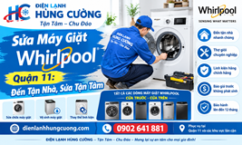 Sửa Máy Giặt Whirlpool Quận 11: Tận Nhà, Chu Đáo & Chuyên Nghiệp
