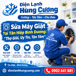 Sửa Máy Giặt Tại Tân Hiệp Bình Dương: Bắt Đúng "Bệnh", Báo Đúng Giá