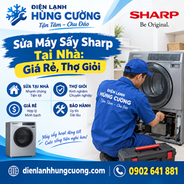 Sửa Máy Sấy Sharp Tại Nhà: Giá Rẻ, Thợ Giỏi, Phục Vụ 24/7