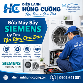 SỬA MÁY SẤY SIEMENS UY TÍN: TẬN TÂM, CHU ĐÁO