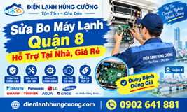 SỬA BO MẠCH MÁY LẠNH QUẬN 8: TẬN NHÀ, XỬ LÝ TRIỆT ĐỂ BỆNH