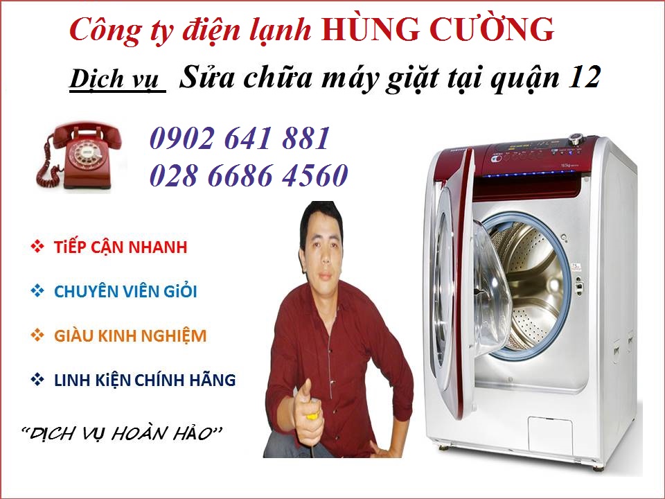 Sửa Máy Giặt Quận 12 - Điện lạnh Hùng Cường
