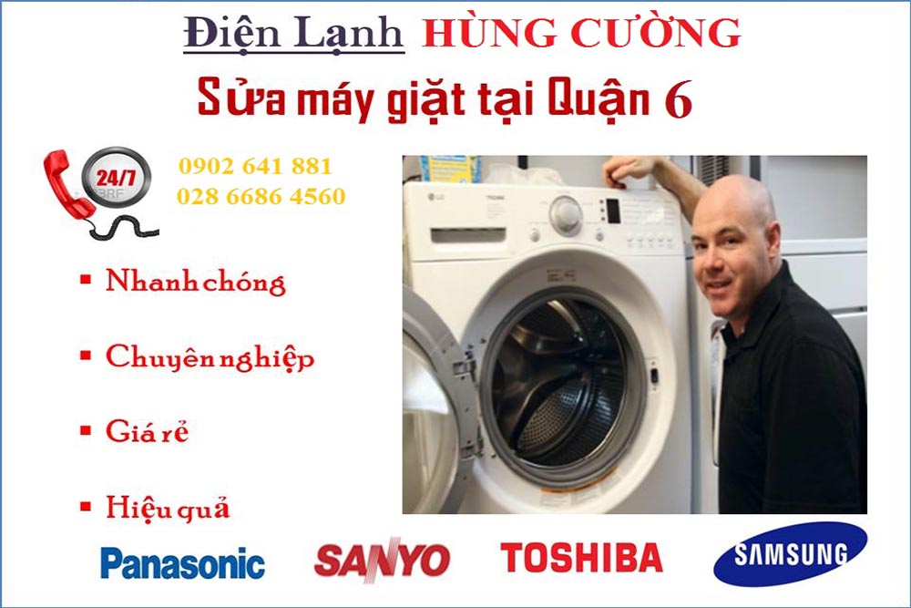 Dịch vụ sửa máy giặt quận 6
