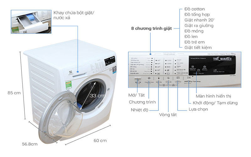 Cách để lựa chọn được kích thước máy giặt phù hợp mà bạn nên biết