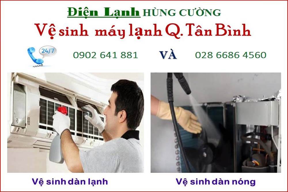 Chuyên Vệ sinh Sửa chữa Bảo trì máy lạnh Tân Bình giá rẻ - Điện lạnh Hùng Cường